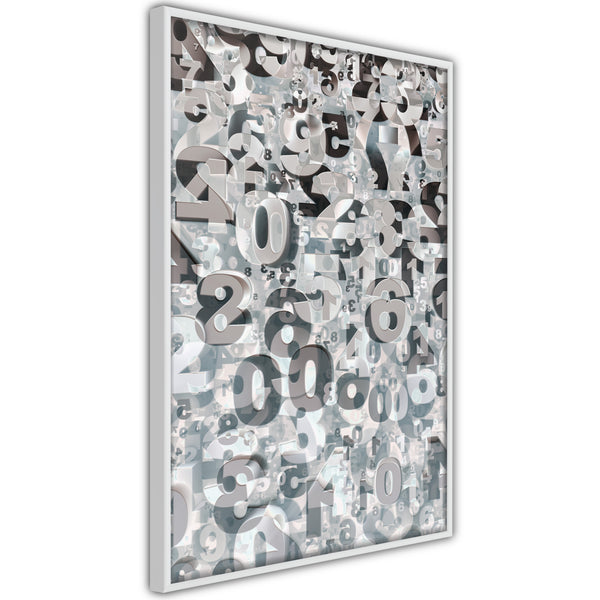 Poster - Digits  - wit