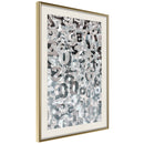 Poster - Digits  - goud passepartout