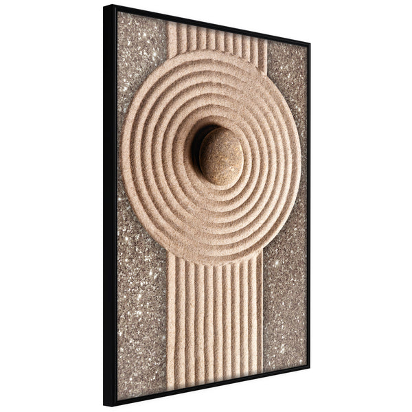 Poster - Sandy Roundabout  - zwart