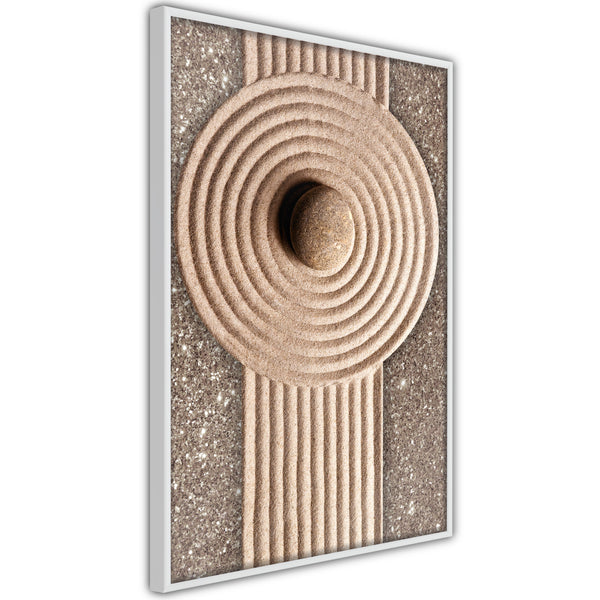 Poster - Sandy Roundabout  - wit