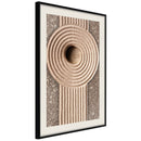 Poster - Sandy Roundabout  - zwart passepartout