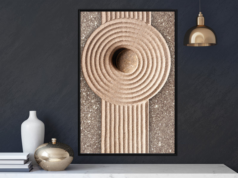 Poster - Sandy Roundabout  - zwart