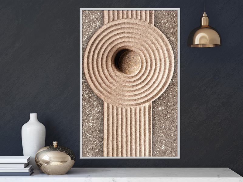 Poster - Sandy Roundabout  - wit