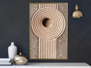 Poster - Sandy Roundabout  - goud