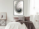 Poster - Fractal Spiral (Positive)  - zwart