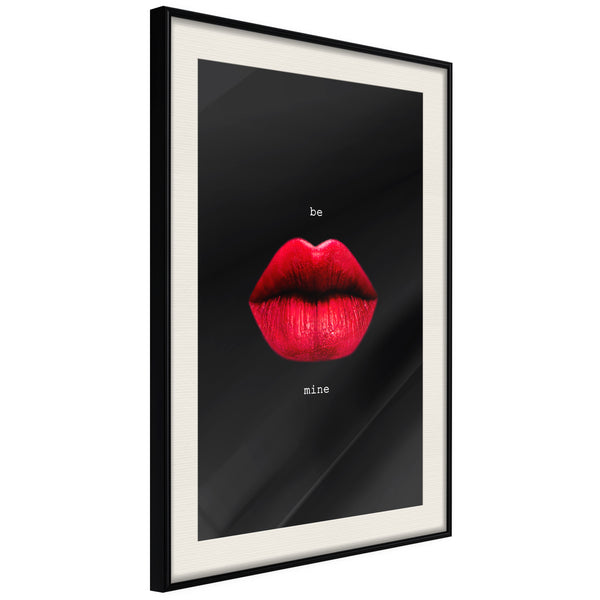 Poster - Lust  - zwart passepartout