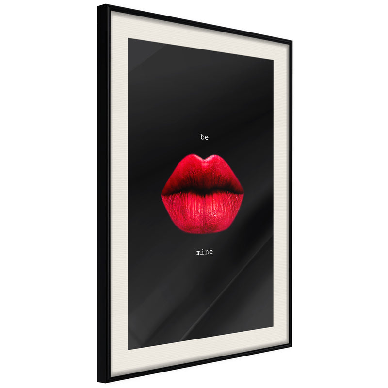 Poster - Lust  - zwart passepartout