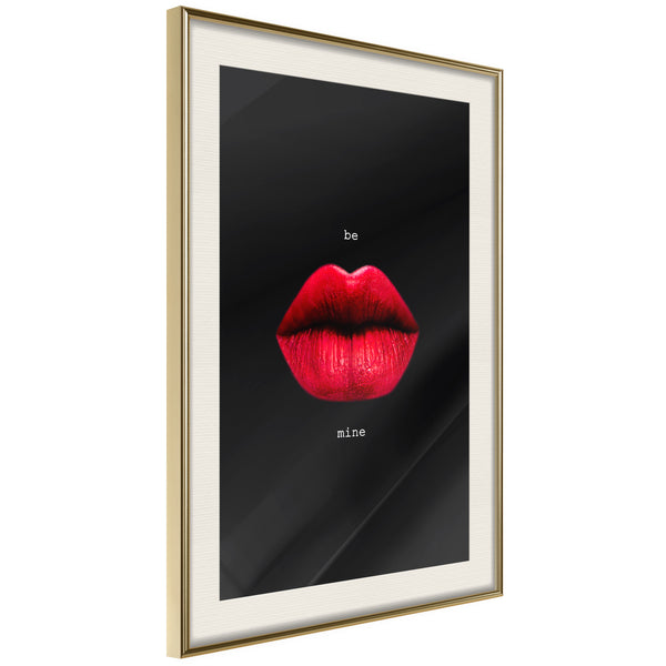 Poster - Lust  - goud passepartout