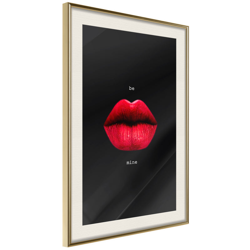 Poster - Lust  - goud passepartout