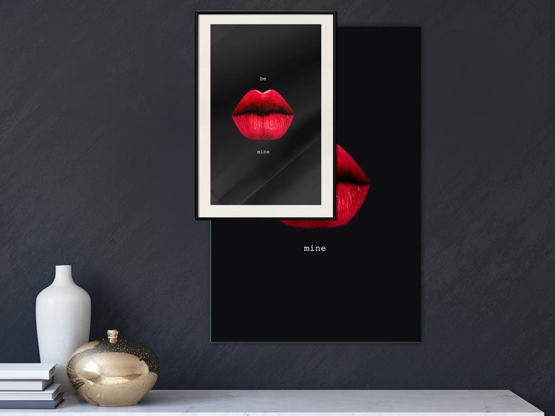 Poster - Lust  - zwart passepartout