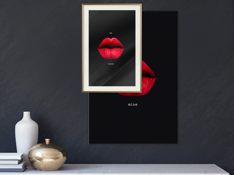 Poster - Lust  - goud passepartout
