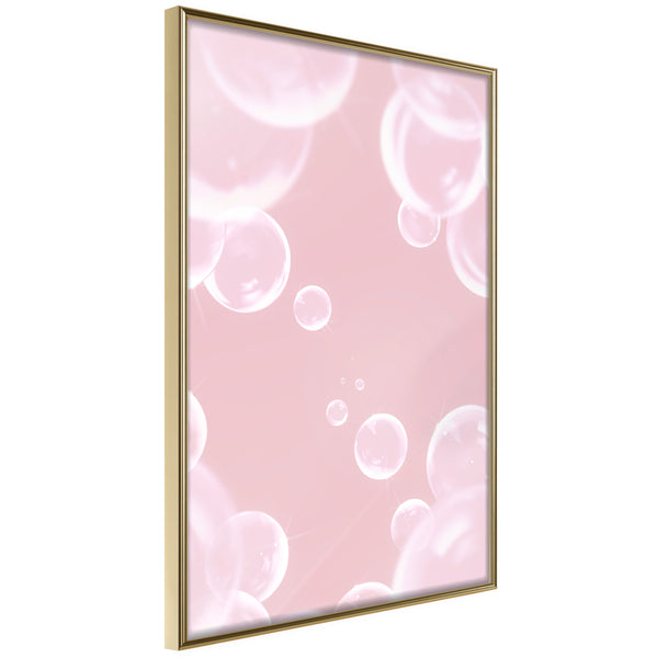 Poster - Bubble Pleasure  - goud