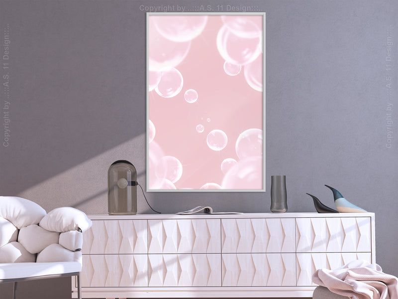 Poster - Bubble Pleasure  - wit