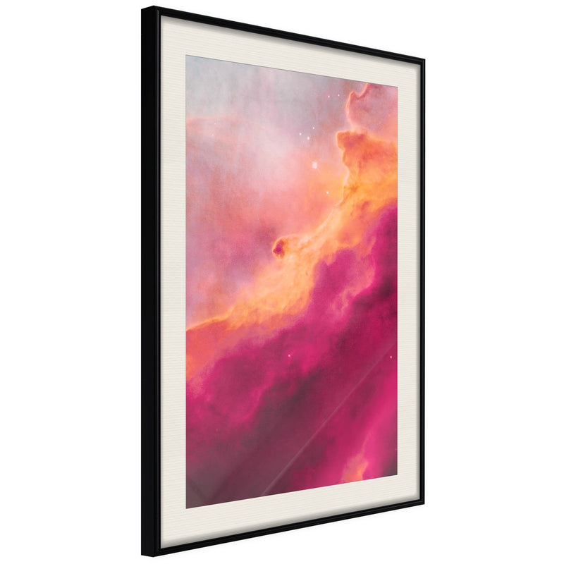 Poster - Explosion of Colours  - zwart passepartout