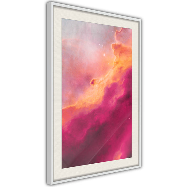 Poster - Explosion of Colours  - wit passepartout
