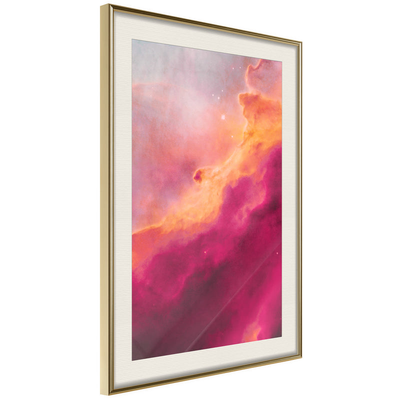 Poster - Explosion of Colours  - goud passepartout