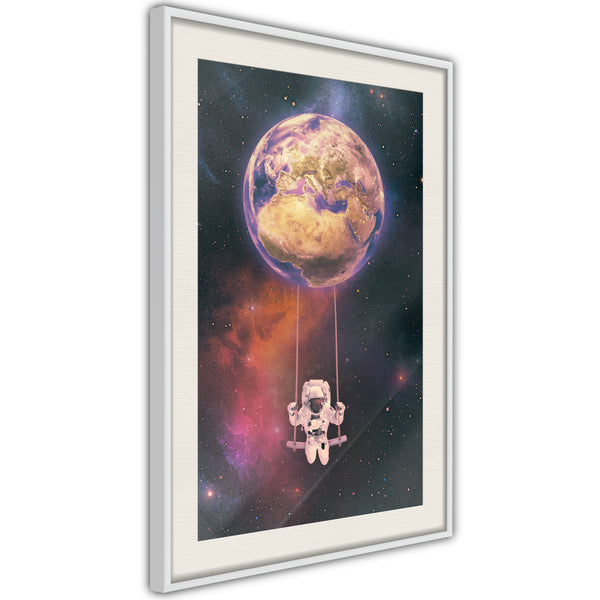Poster - The Whole World is a Playground  - wit passepartout