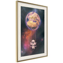 Poster - The Whole World is a Playground  - goud passepartout