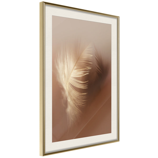 Poster - Fleeting Delicacy  - goud passepartout