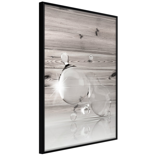 Poster - Joined Bubbles  - zwart