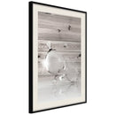 Poster - Joined Bubbles  - zwart passepartout