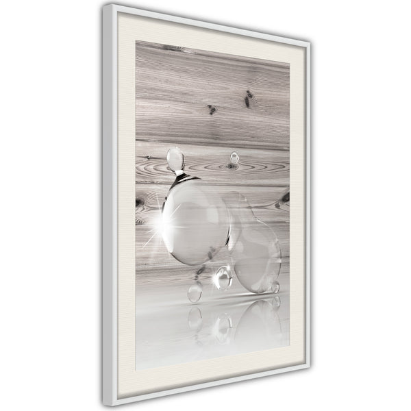 Poster - Joined Bubbles  - wit passepartout