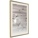 Poster - Joined Bubbles  - goud passepartout