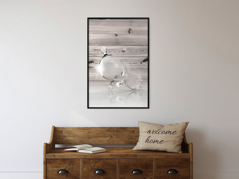 Poster - Joined Bubbles  - zwart
