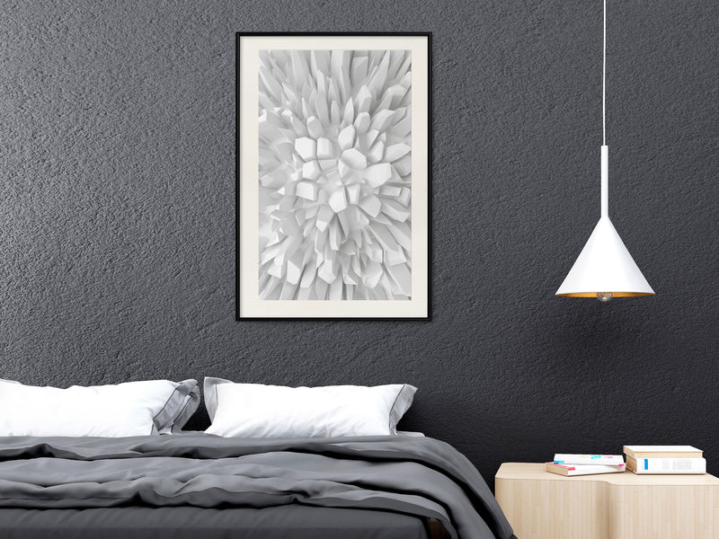 Poster - Eternal Glacier  - zwart passepartout