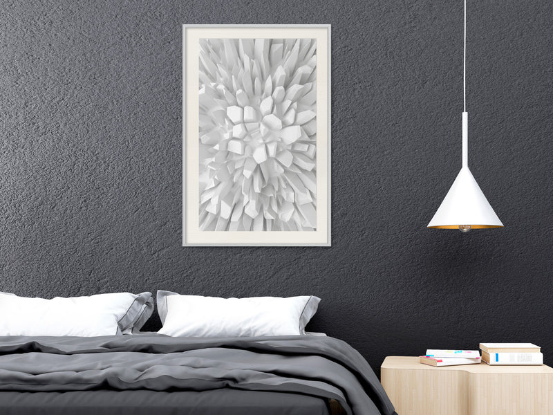 Poster - Eternal Glacier  - wit passepartout