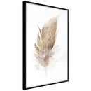 Poster - Lost Feather (Beige)  - zwart