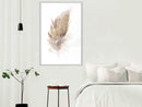 Poster - Lost Feather (Beige)  - wit
