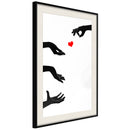 Poster - Playing With Love  - zwart passepartout