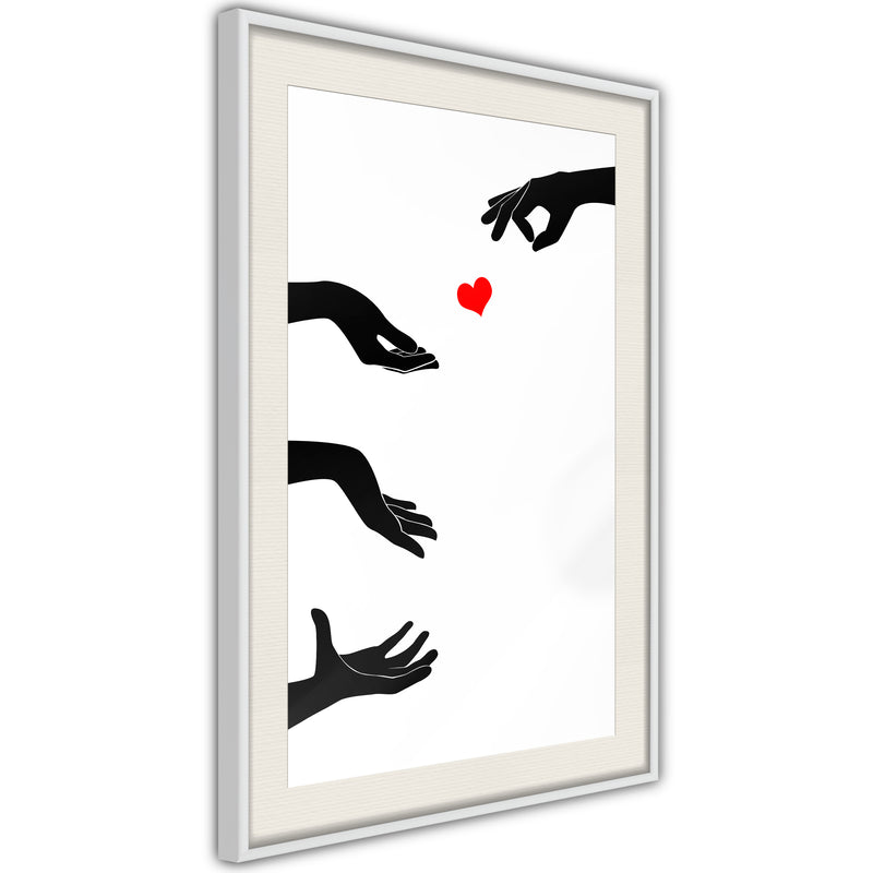 Poster - Playing With Love  - wit passepartout