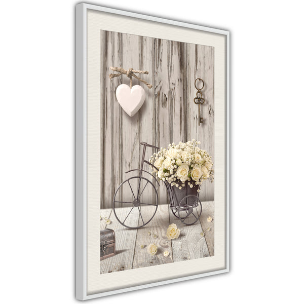 Poster - Retro Style  - wit passepartout