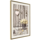 Poster - Retro Style  - goud passepartout