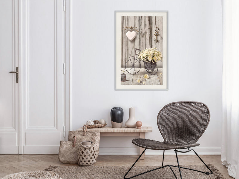 Poster - Retro Style  - wit passepartout