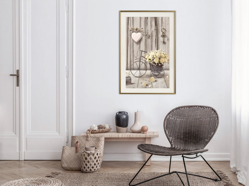 Poster - Retro Style  - goud passepartout