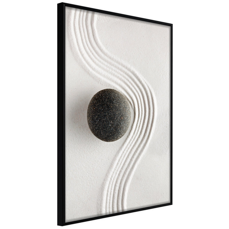 Poster - Zen Garden  - zwart