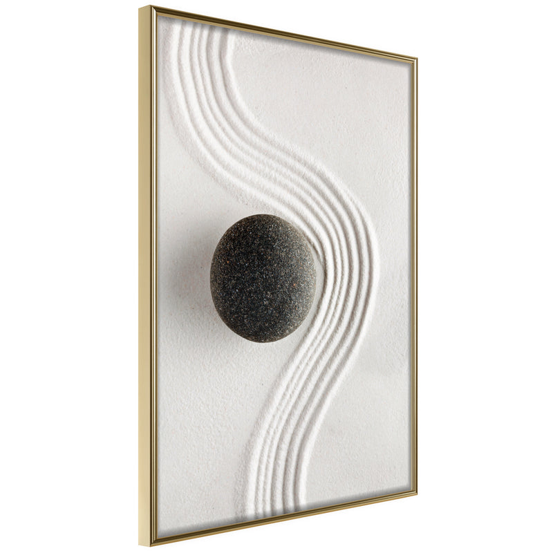 Poster - Zen Garden  - goud