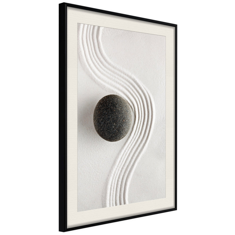 Poster - Zen Garden  - zwart passepartout