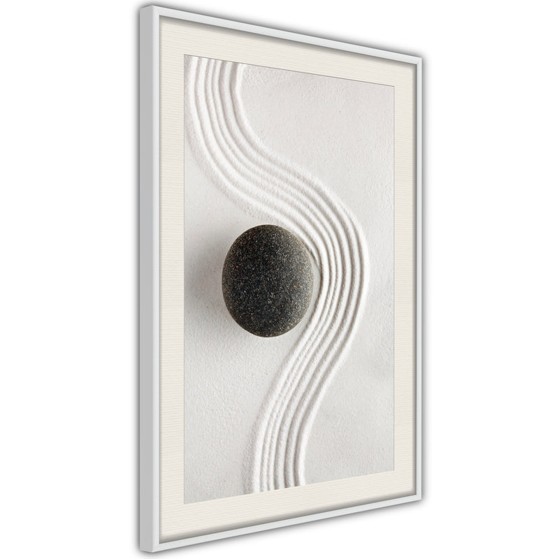 Poster - Zen Garden  - wit passepartout