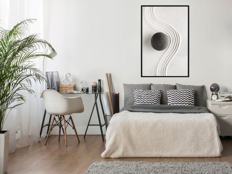 Poster - Zen Garden  - zwart