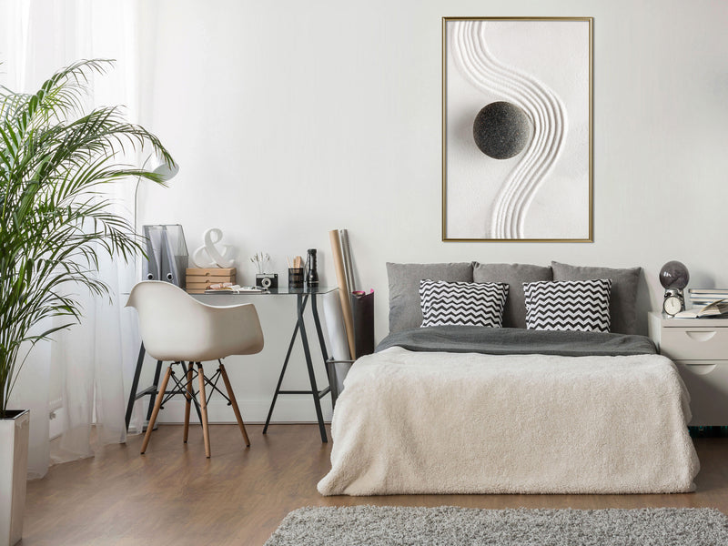 Poster - Zen Garden  - goud