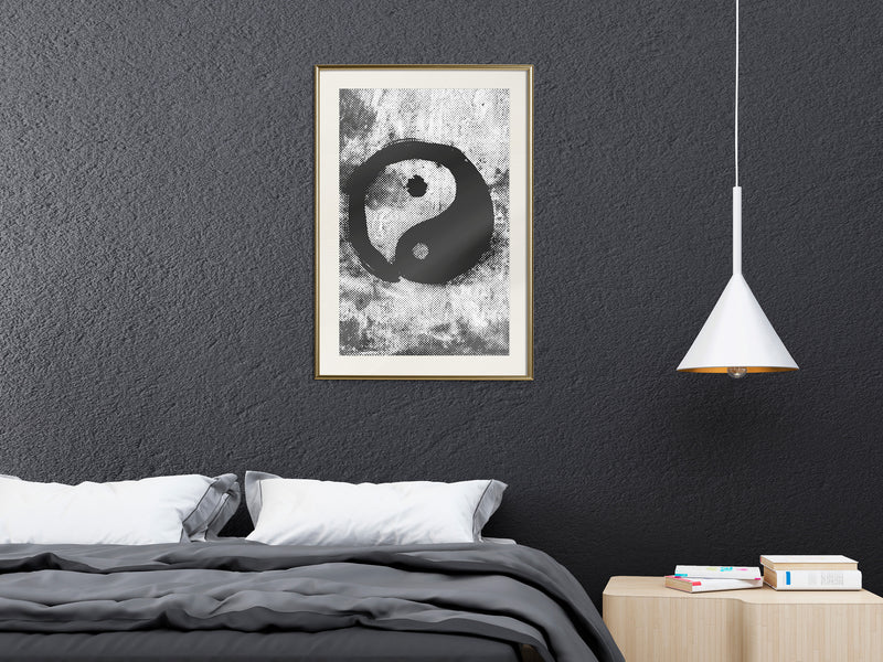 Poster - Complementarity of Opposites  - goud passepartout
